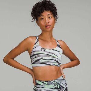 Lululemon Energy Bra Paint Glide Warp Multi Size 4